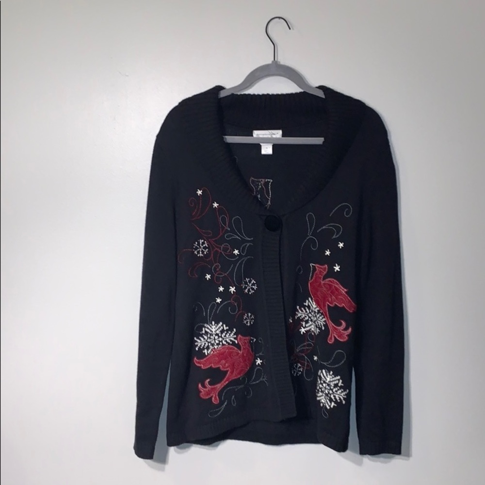Christopher and Banks embroidered sweater